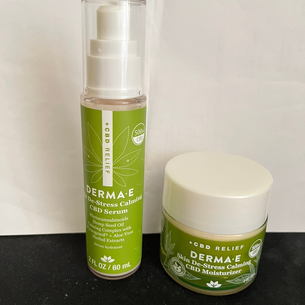 Derma E serum and moisturizer set